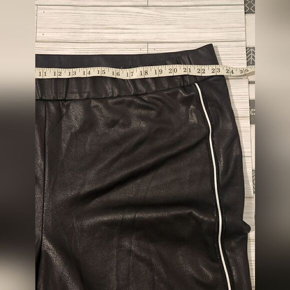 Lane Bryant Faux Leather Rhinestone Embellished Pants size 26/28 - Picture 7 of 12